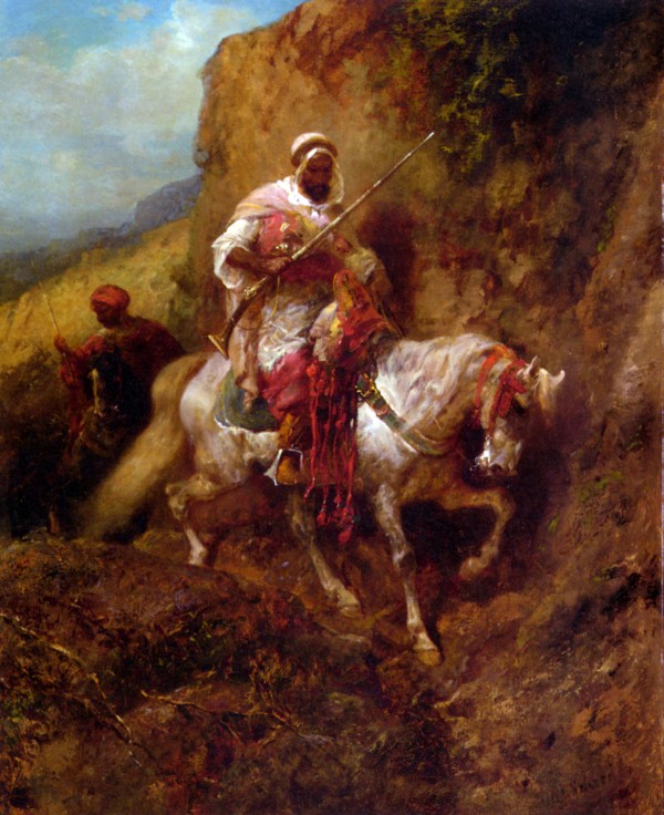 Arab warrior by Adolf Schreyer